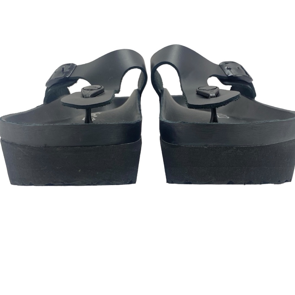 Birkenstock Black Women's Platform Toe-Post Sandals - Picture 2 of 16